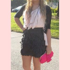 Kardashian Kollection Black Mini Skirt